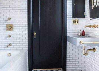 Hướng dẫn phối màu gạch ốp nhà vệ sinh màu đen